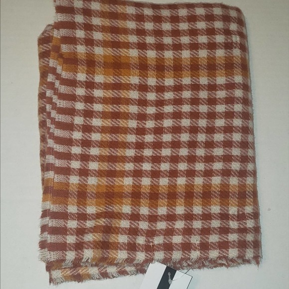 Nine West Accessories - Nine West scarf maroon gold and cream NWT